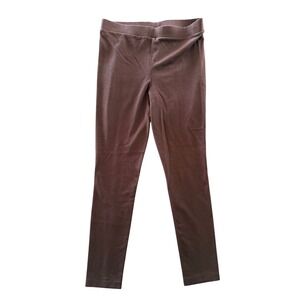 Philosophy Stretch Leggings Womens M Brown Espresso Minimalist Lounge Base Layer
